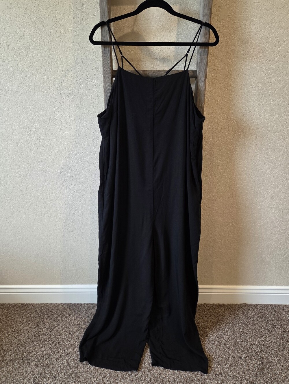 Wild Fable Women's Black Sleeveless Wide-Leg Jumpsuit Romper - Size XXL